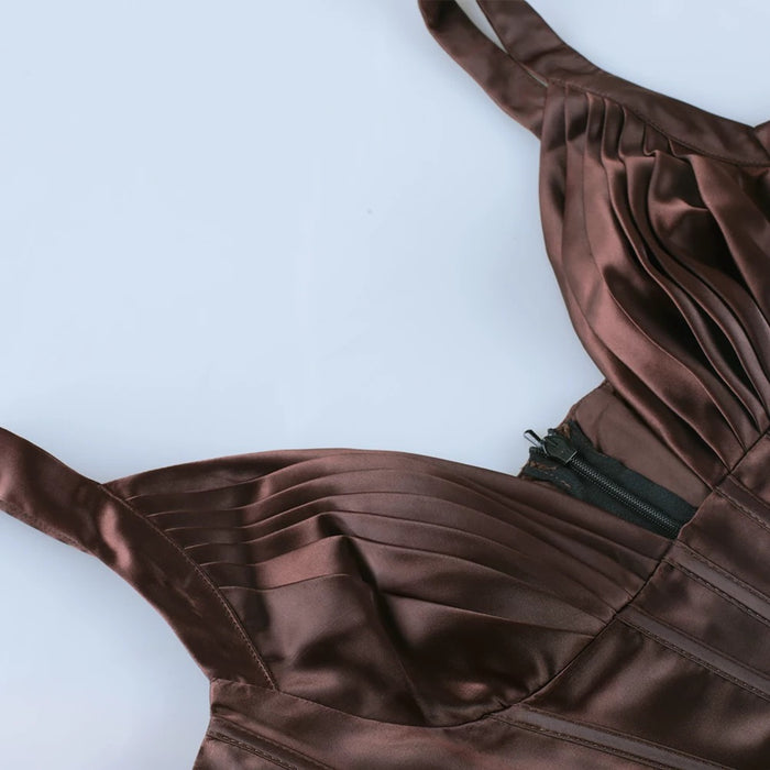 Jessica Dress- Brown