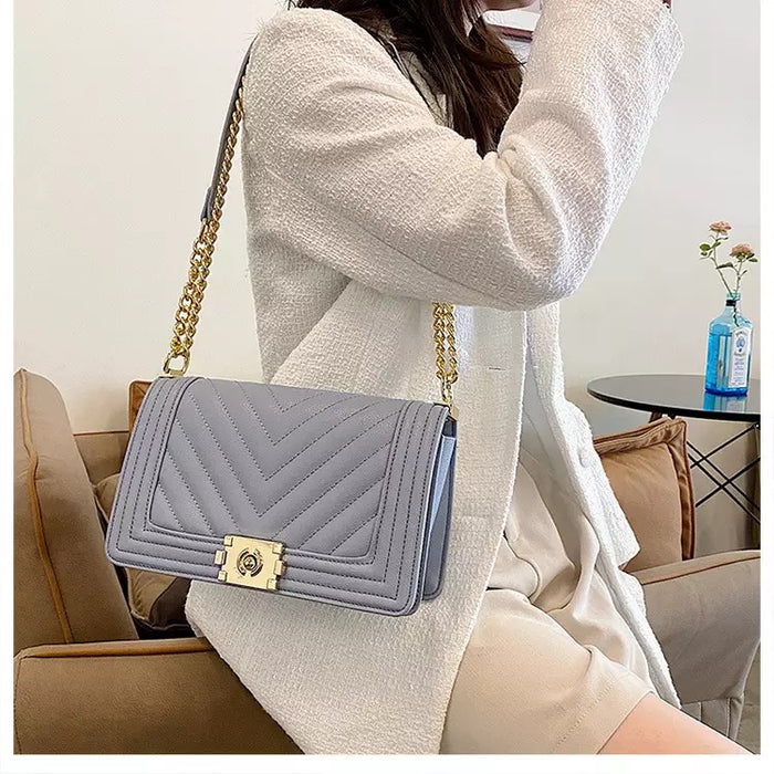 Army Shoulder Evening Bag- Blue