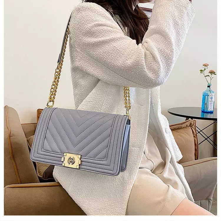 Army Shoulder Evening Bag- Blue