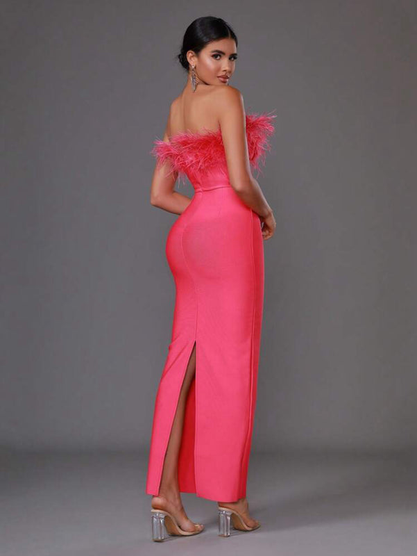 Cindy Maxi Dress- Hot Pink