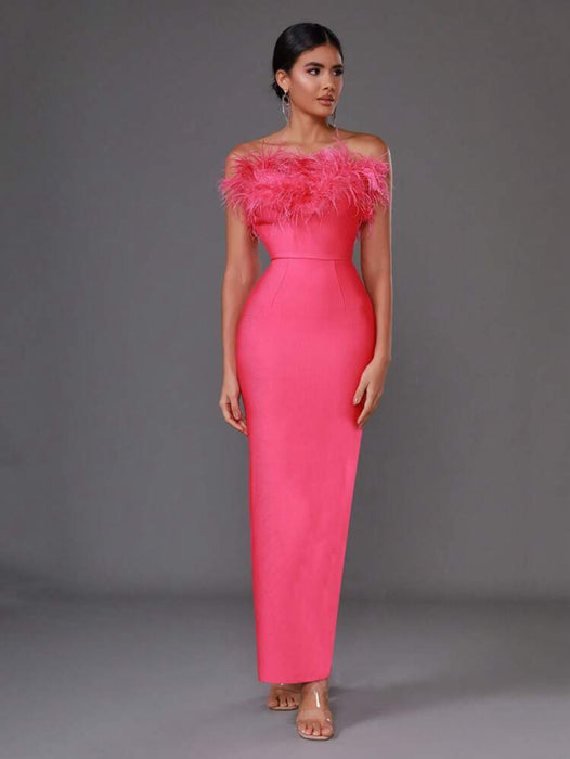 Cindy Maxi Dress- Hot Pink