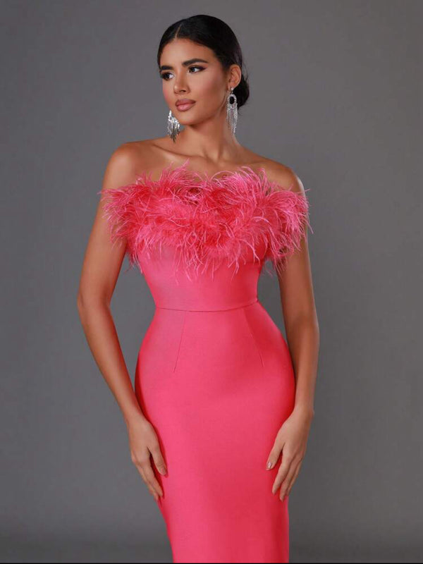 Cindy Maxi Dress- Hot Pink