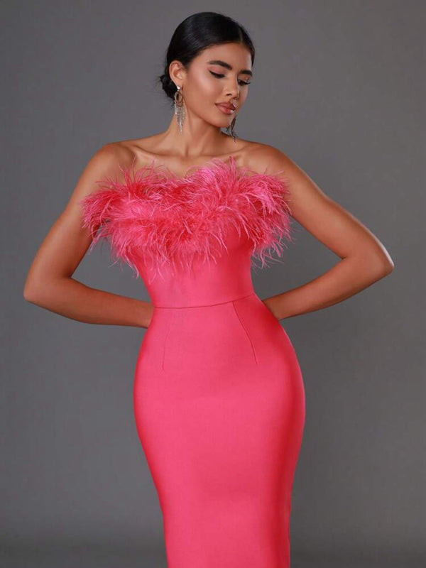 Cindy Maxi Dress- Hot Pink