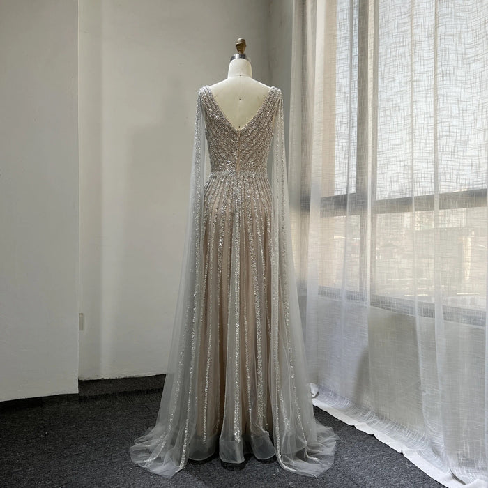 Lila Beaded Gown