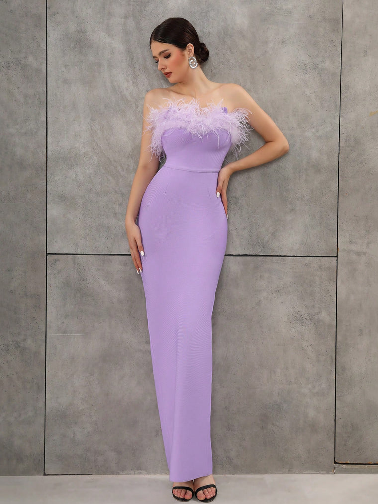 Cindy Maxi Dress- Mauve Purple