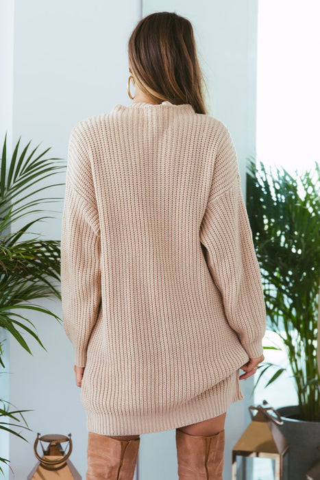 Oxford Knit Dress Sand