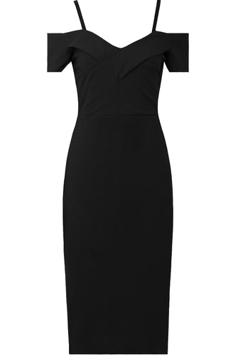 Niki Midi Dress- Black