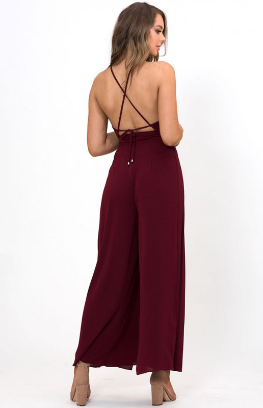 Lilian Jumpsuit- Burgundy