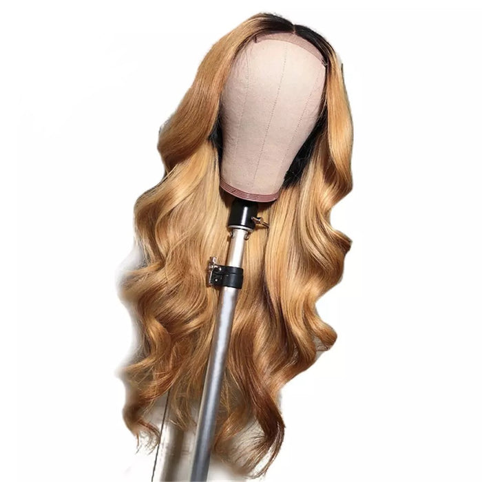 Ombré Front Lace Human Hair wig 4x4