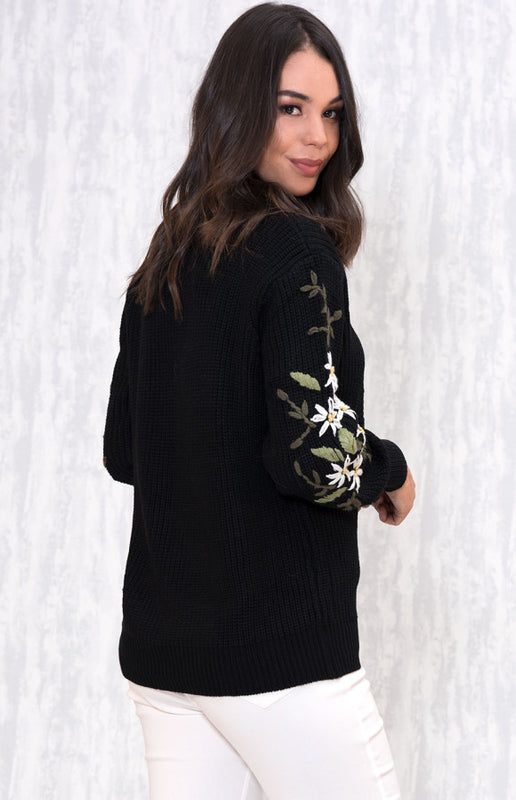 Love to Love Sweater- Black