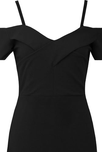 Niki Midi Dress- Black