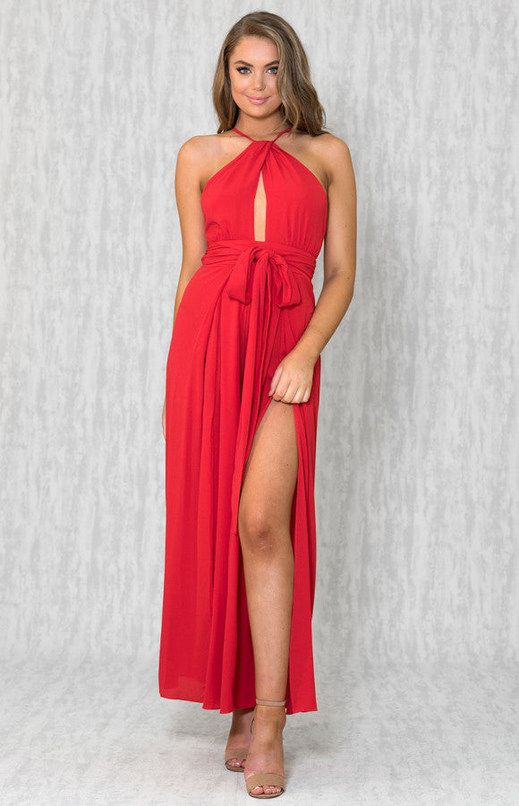 Lilian Jumpsuit- Red