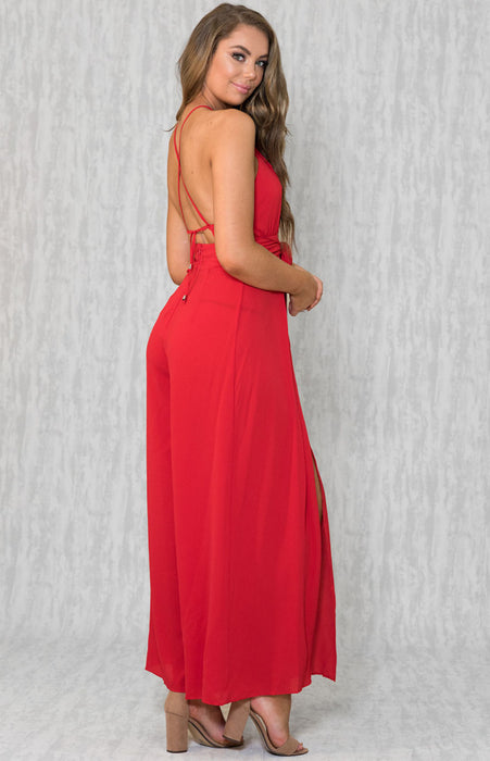 Lilian Jumpsuit- Red