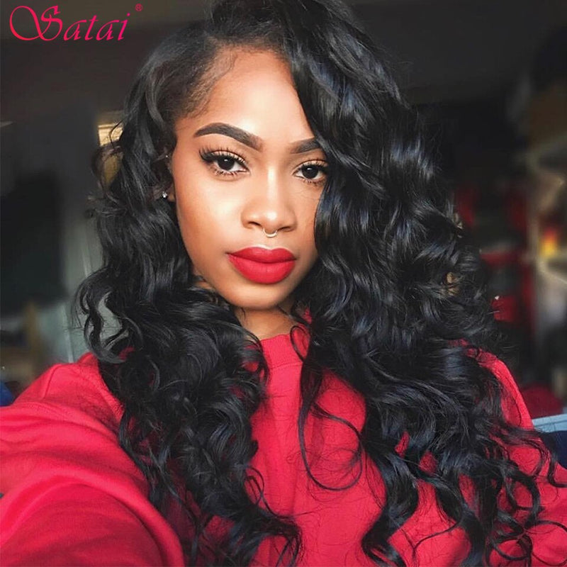 Loose wave 13x4 Lace Frontal Lace Human Hair 180%