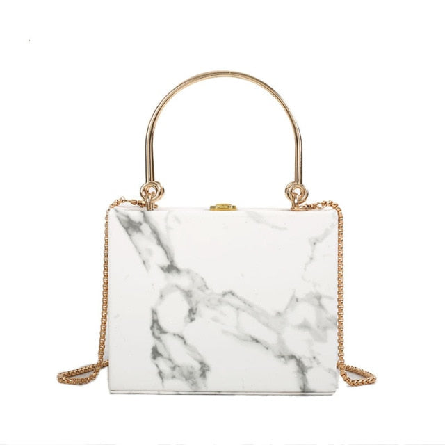 Marble Print Fashion Evening Clutch