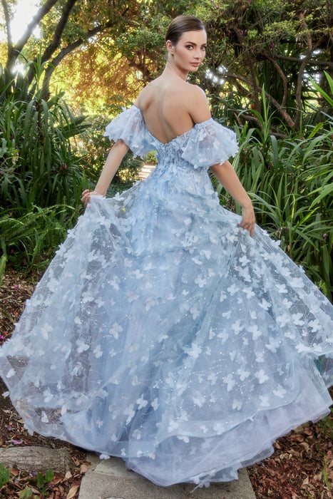 Organza Gown- Sky Blue