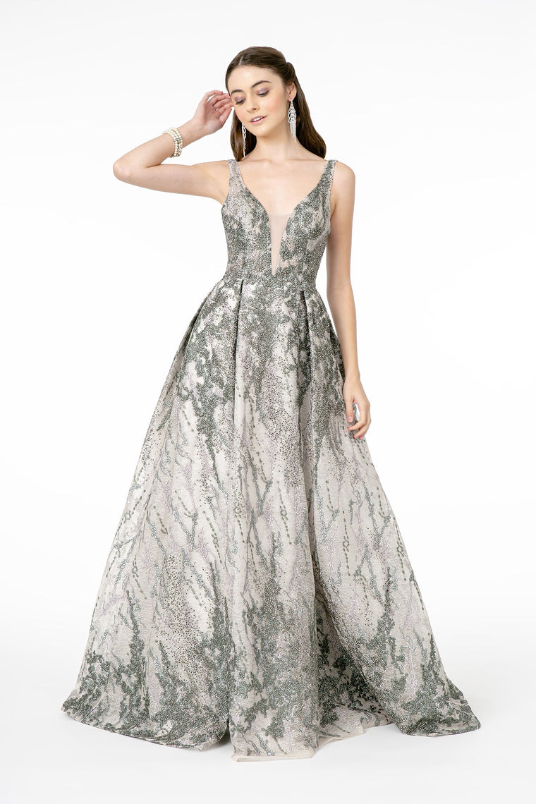 Jewel Gown- Dark Silver