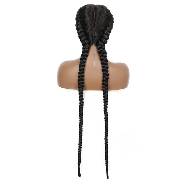 2 Braid Down Wig- Black