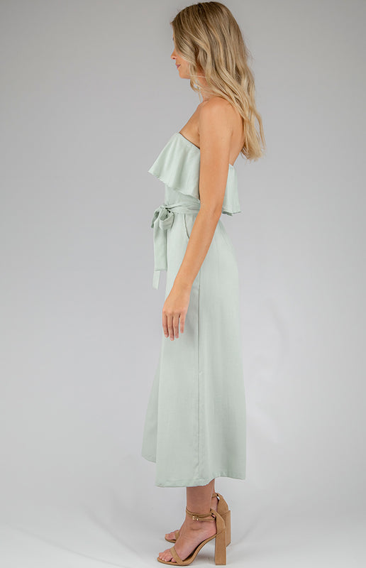 Ruffle Jumpsuit - Mint