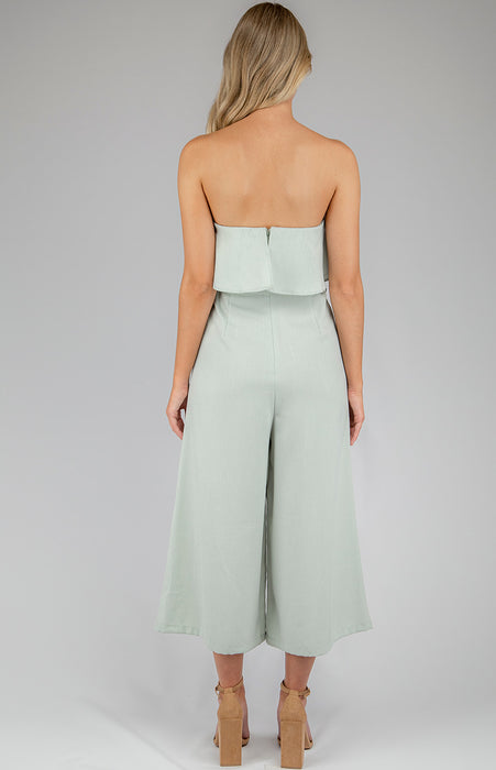 Ruffle Jumpsuit - Mint