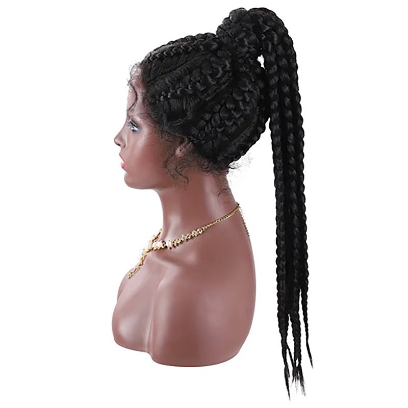 Ponytail Braid  Wig- Black