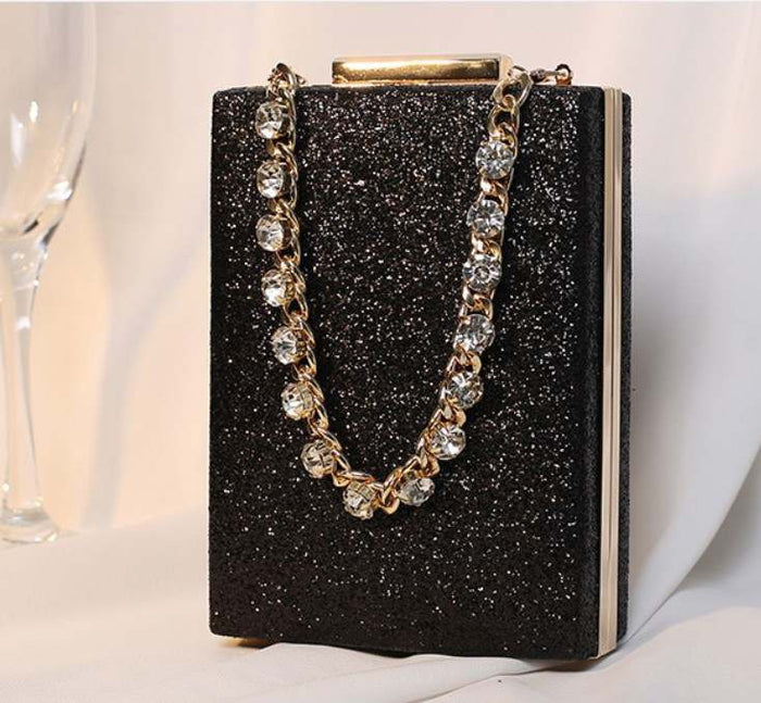 Diamond Inlaid Evening Bag