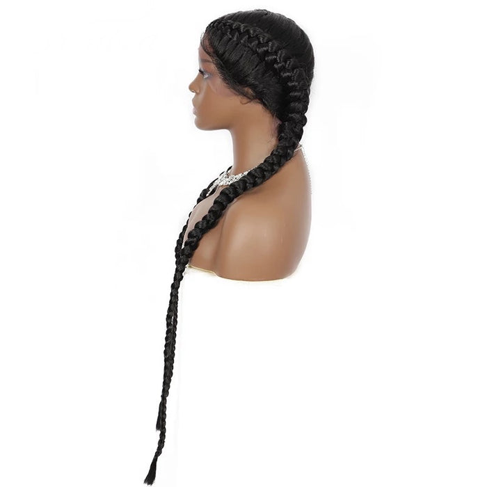 2 Braid Down Wig- Black