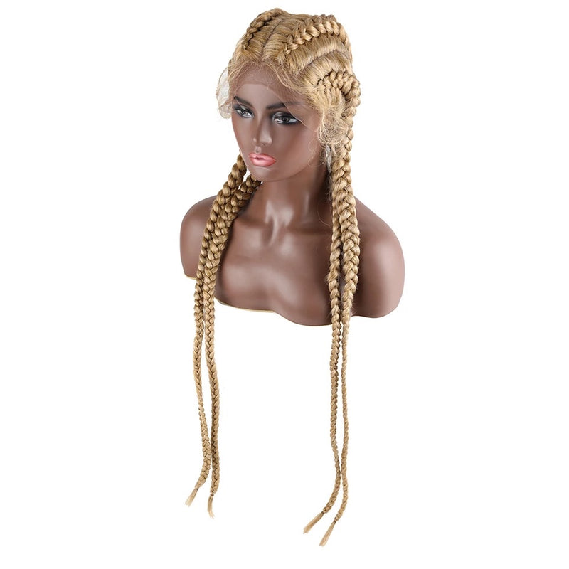 4 Braid Down Wig- blonde.