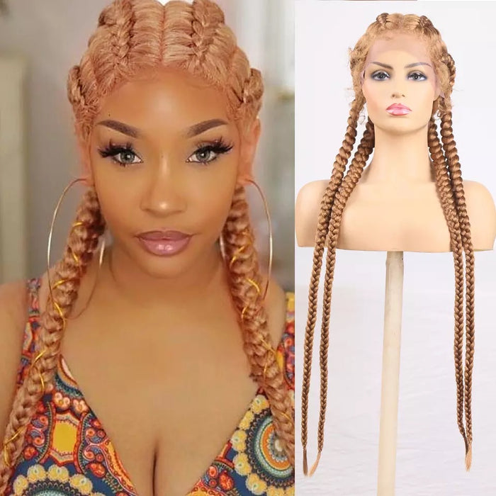 4 Braid Down Wig- blonde.