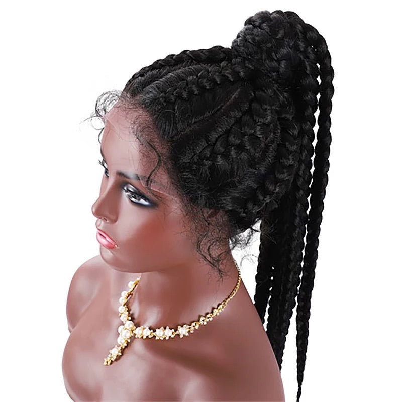 Ponytail Braid  Wig- Black