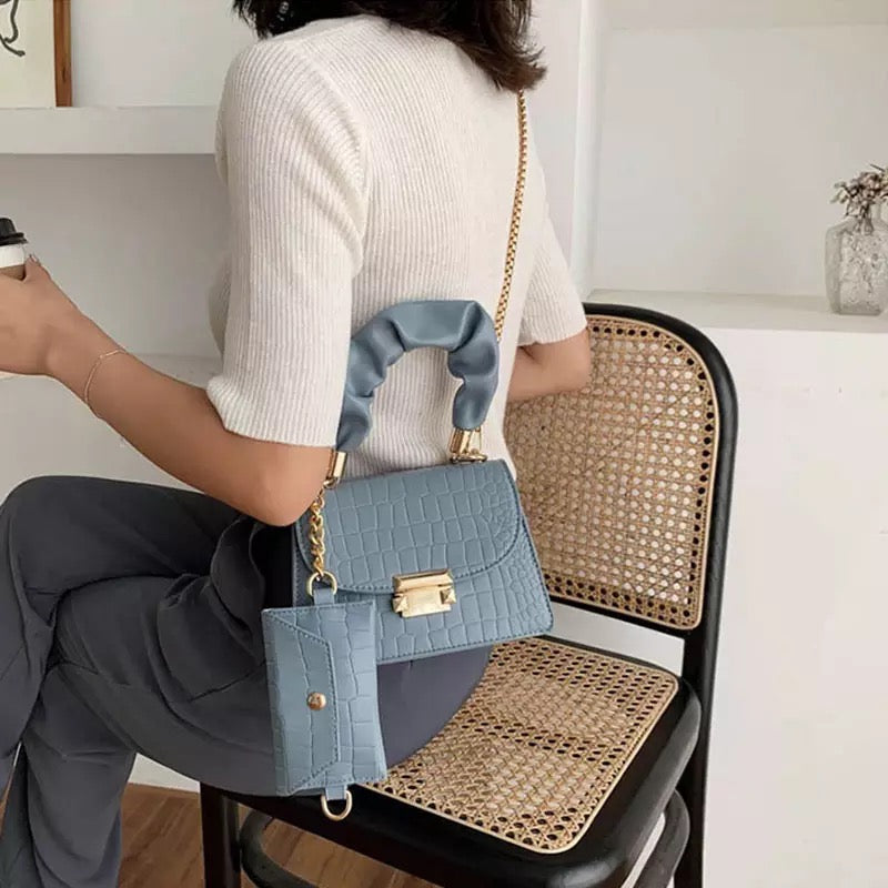 Dorcas Shoulder Bag- Blue