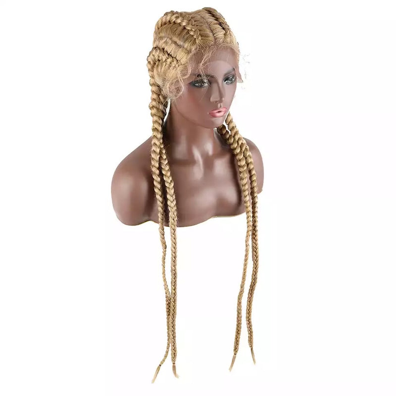 4 Braid Down Wig- blonde.