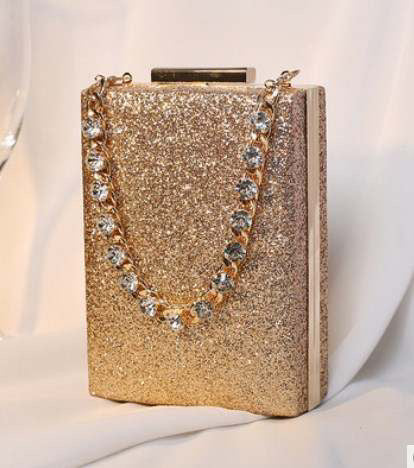 Diamond Inlaid Evening Bag