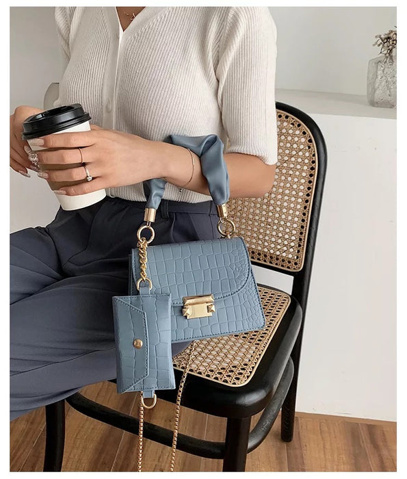 Dorcas Shoulder Bag- Blue