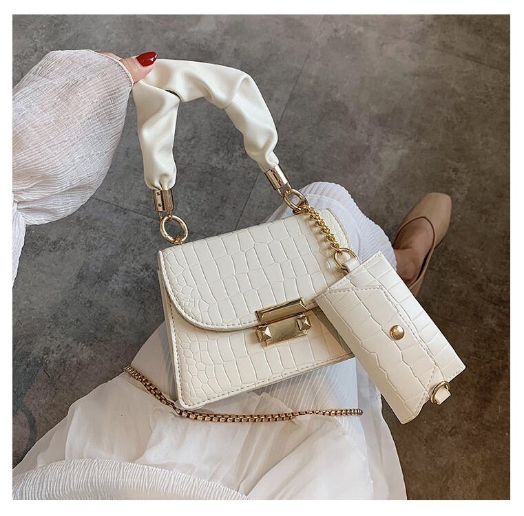 Dorcas Shoulder Bag- White