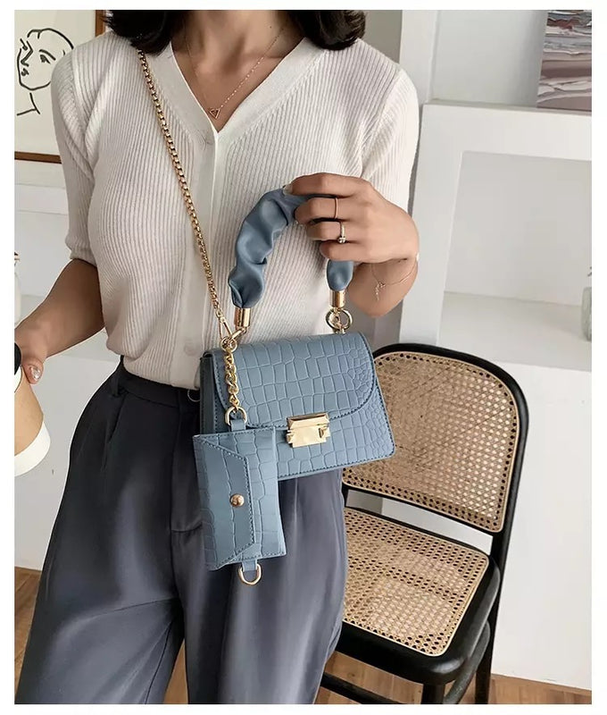 Dorcas Shoulder Bag- Blue