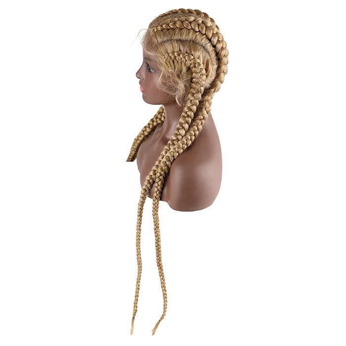 4 Braid Down Wig- blonde.