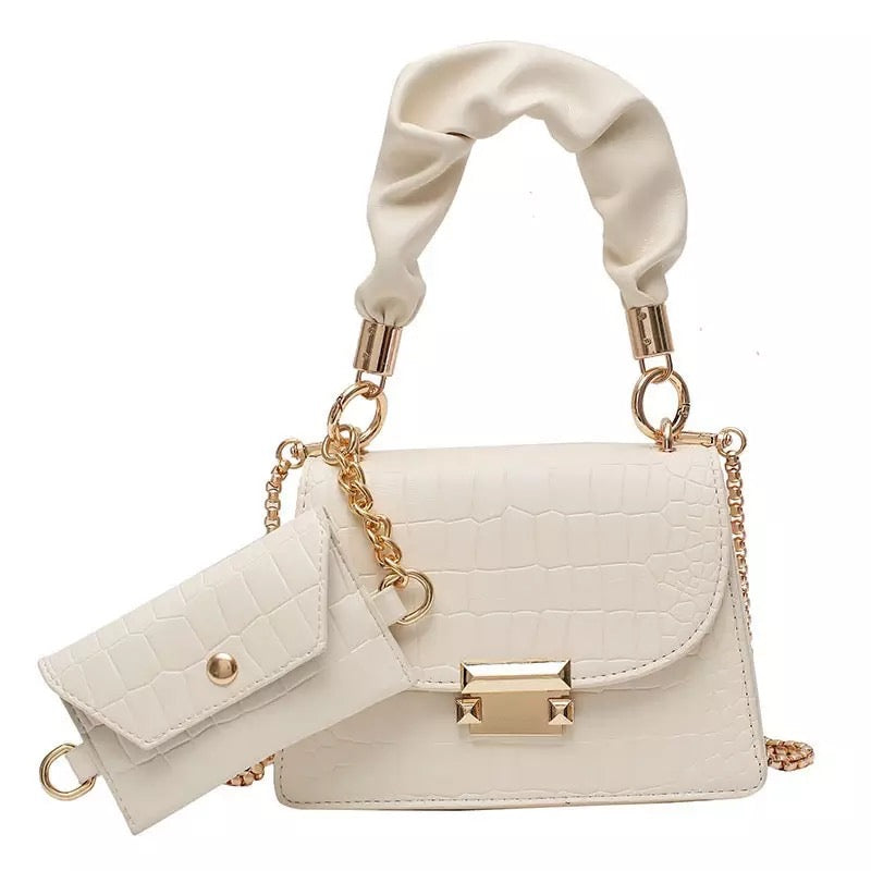 Dorcas Shoulder Bag- White