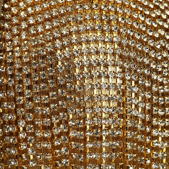 Rhinestone Round Ball- Gold