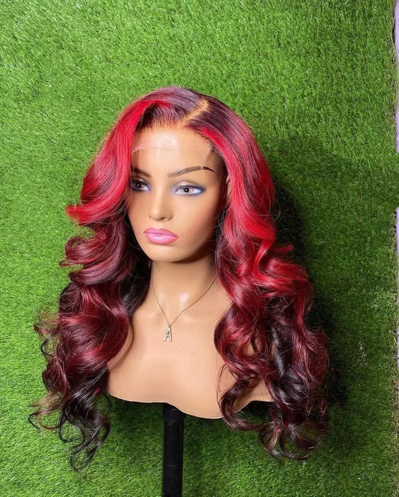 Lace closure Human Hair wig 4x4