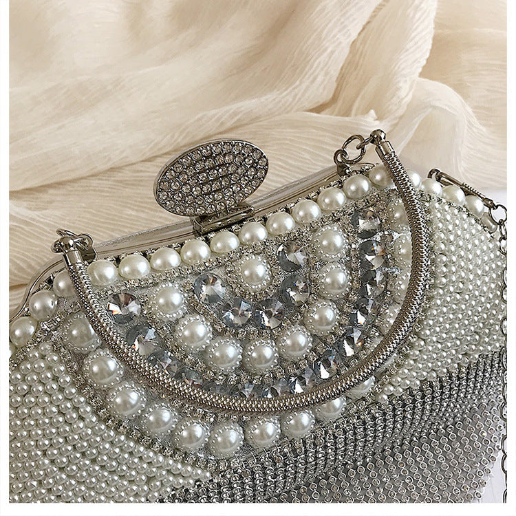 Crystal Tassel Evening Bag