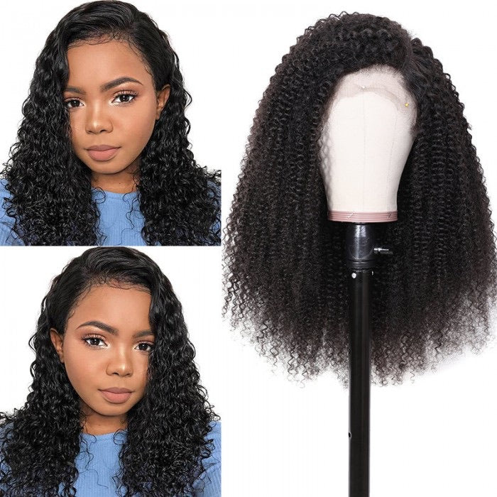 Kinky curly Human Hair wig 13x4 180% Density